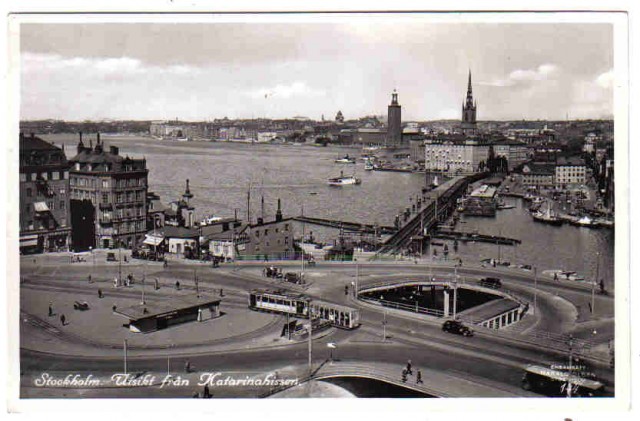 144   Stockholm. Utsikt från Katarinahissen.