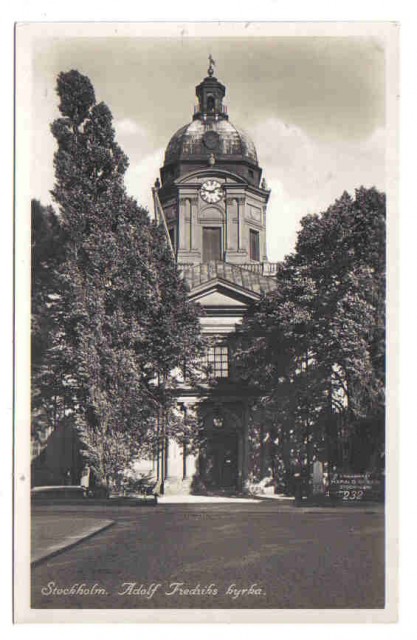 232   Stockholm. Adolf Fredriks kyrka.