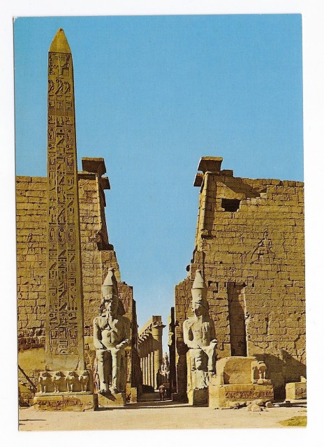 747-58 LUXOR - Temple, Great Pylon and Obelisk