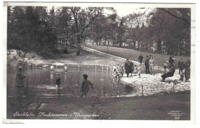 269   Stockholm. Plaskdammen i Vasaparken.