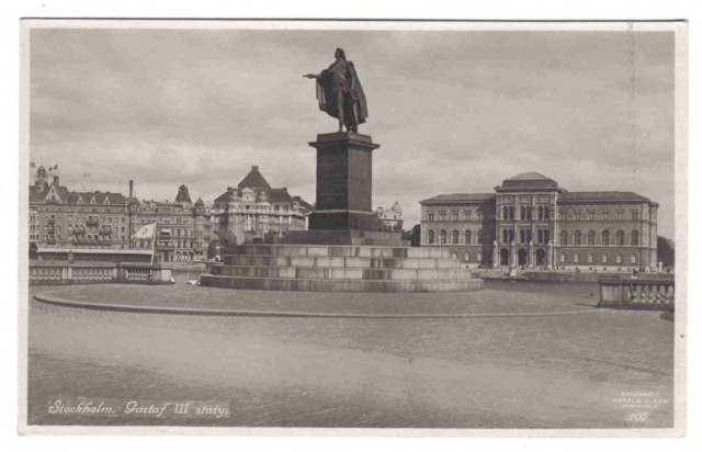 102   Stockholm. Gustaf III staty.